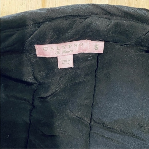 Calypso St. Barth silk quilted jacket EUC - Picture 8 of 11